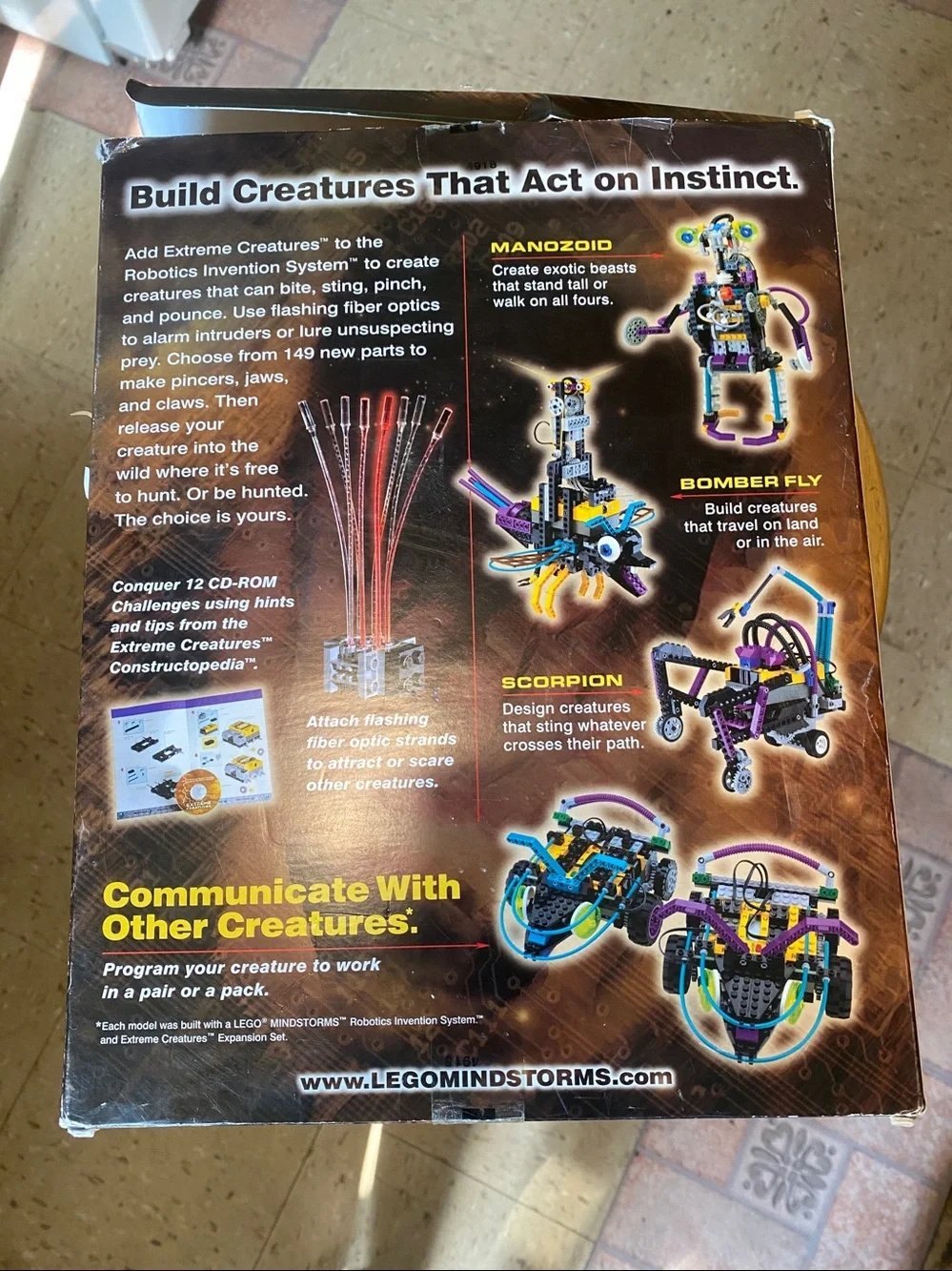 Lego box opened